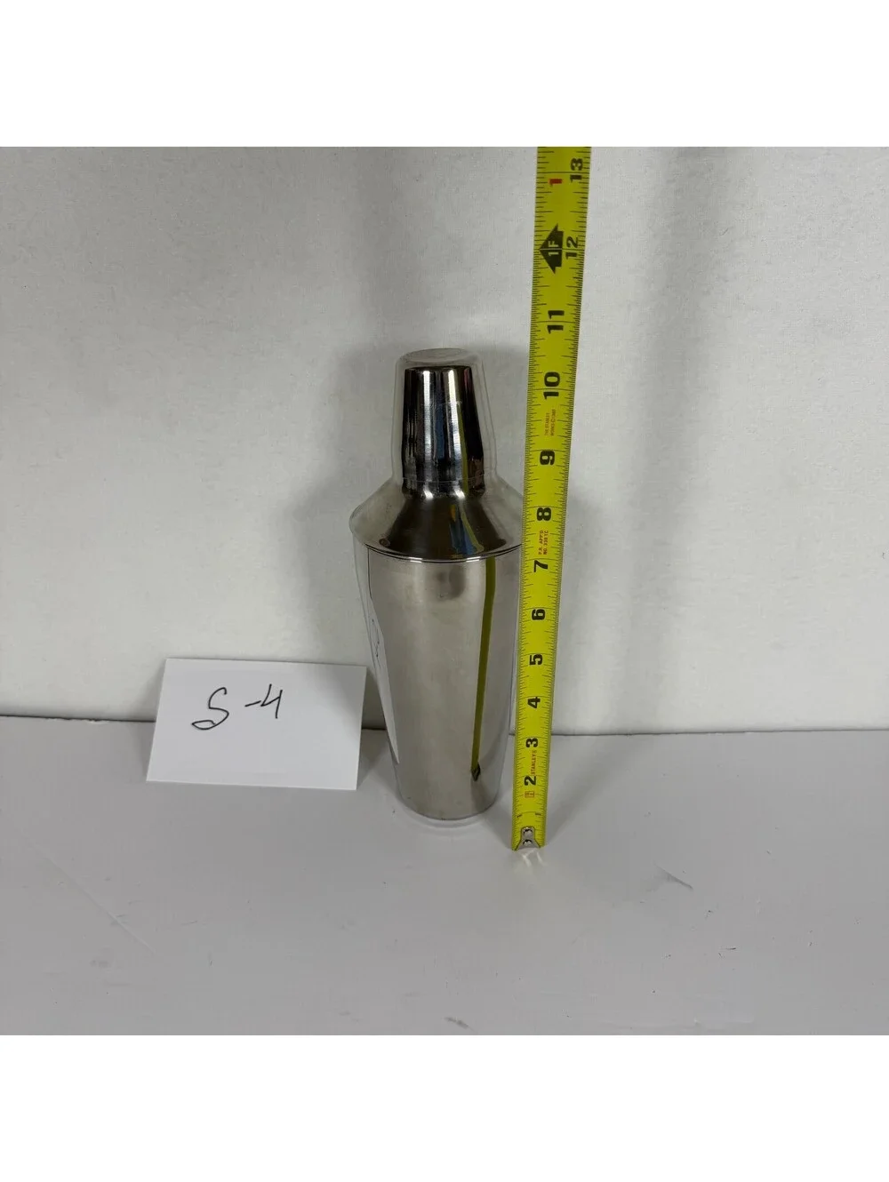 Vintage AM Stainless Steel Cocktail Shaker 3-Piece Bar Tool S-4